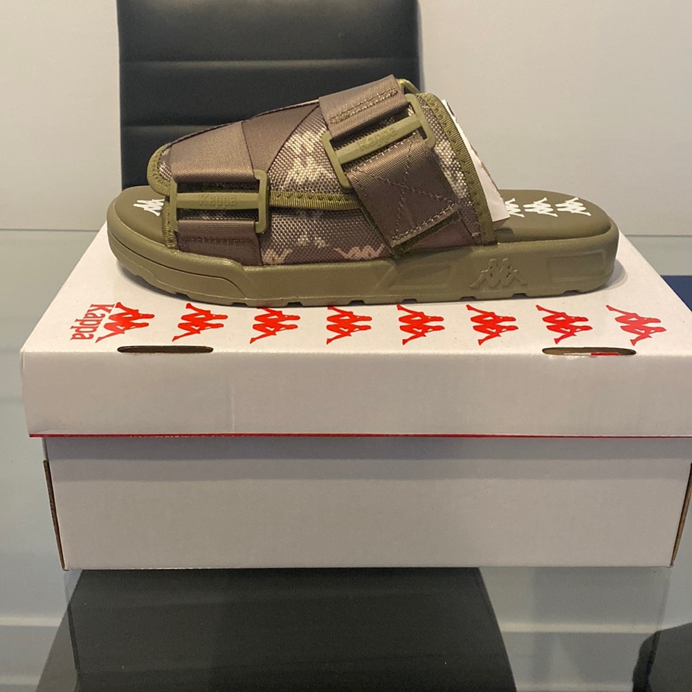 kappa sandals unisex green olive